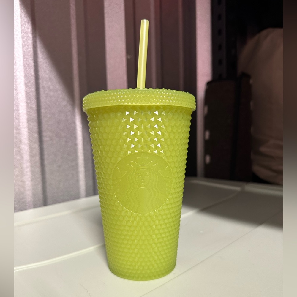 Used GLOW IN THE DARK studded Starbucks tumbler- grande